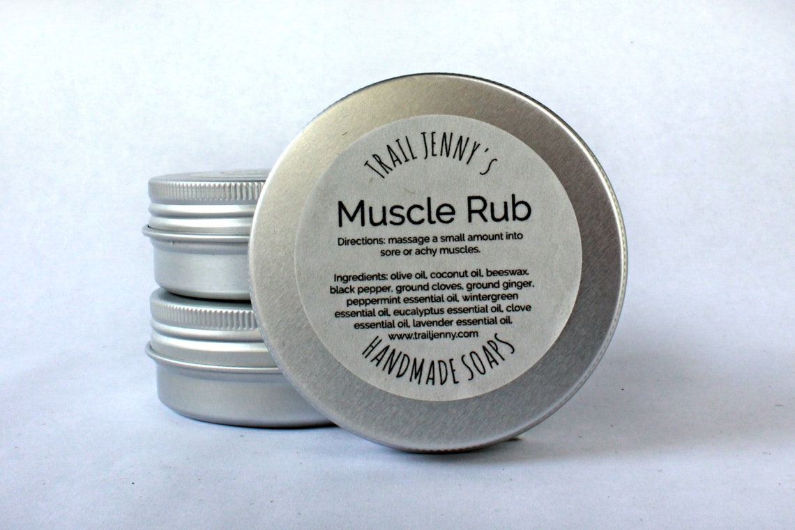 Sore Muscle Rub Herbal and Essential Oil Remedy for sore and Etsy