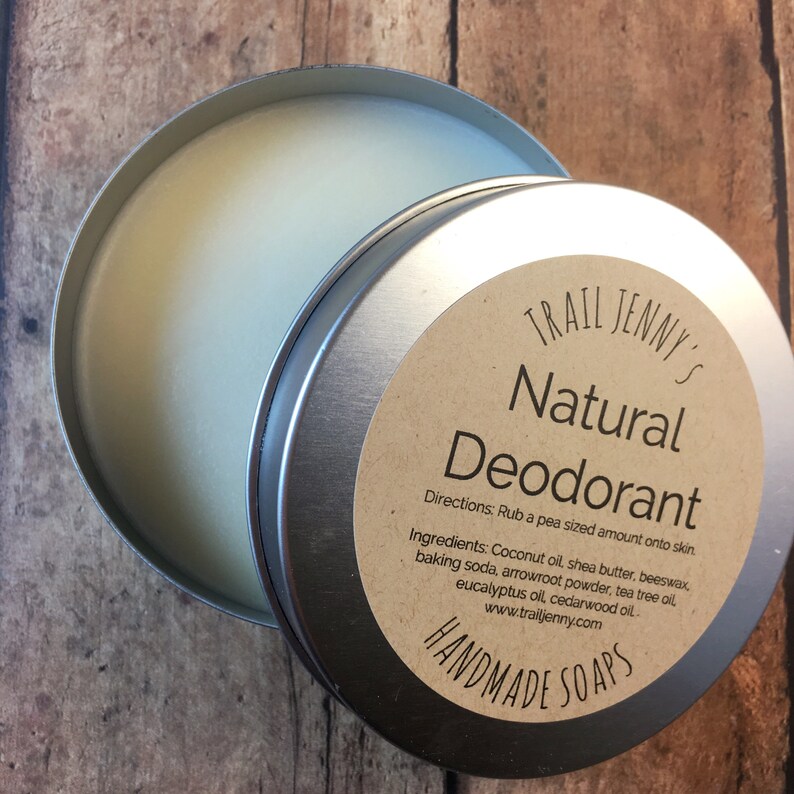 Handmade Natural Deodorant with Beeswax Shea Butter Coconut Etsy