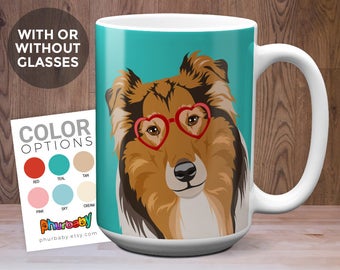 Rough Collie Mug Etsy