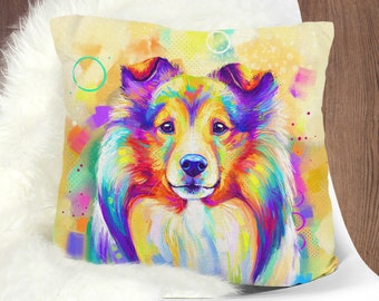 Perfect Gift Shetland Sheepdog Sheltie MS Breed of Dog Cotton Cushion Cover