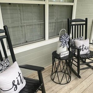 Cream Sit & Stay Pillows Patio Pillow Porch Pillow Outdoor Pillow Home Decor Throw Pillows Rustic Decor Outdoor Cushion image 9