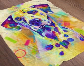 Dalmatian Blanket | Dalmation | Throw Blanket | Throw | Dog Lover Gift | Dog Blanket | Housewarming Gift | Baby Blanket | Pet Loss Gifts