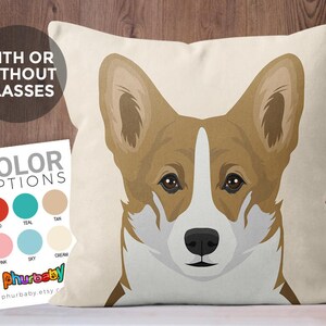 Corgi Pillow Fiance Gift Dog Lover Gift Stuffed Dog Pillow Housewarming Gift Unique Throw Pillow Dog Art Decorative Pillow image 3