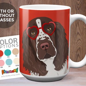 Springer Spaniel Mug | Fiancée Gift | Dog Mug | Pet Memorial | Coworker Gift | Gift For Her | Dog Gift | Husband Gift | Dog Art | Tea Mug