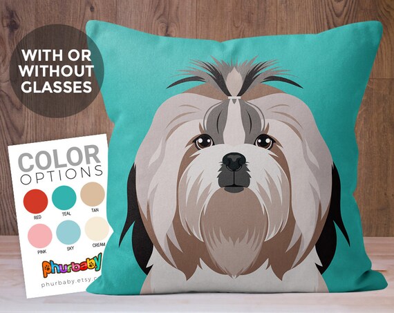 Shih Tzu Pillow Fiance Gift Dog Lover Gift Dog Memorial Etsy