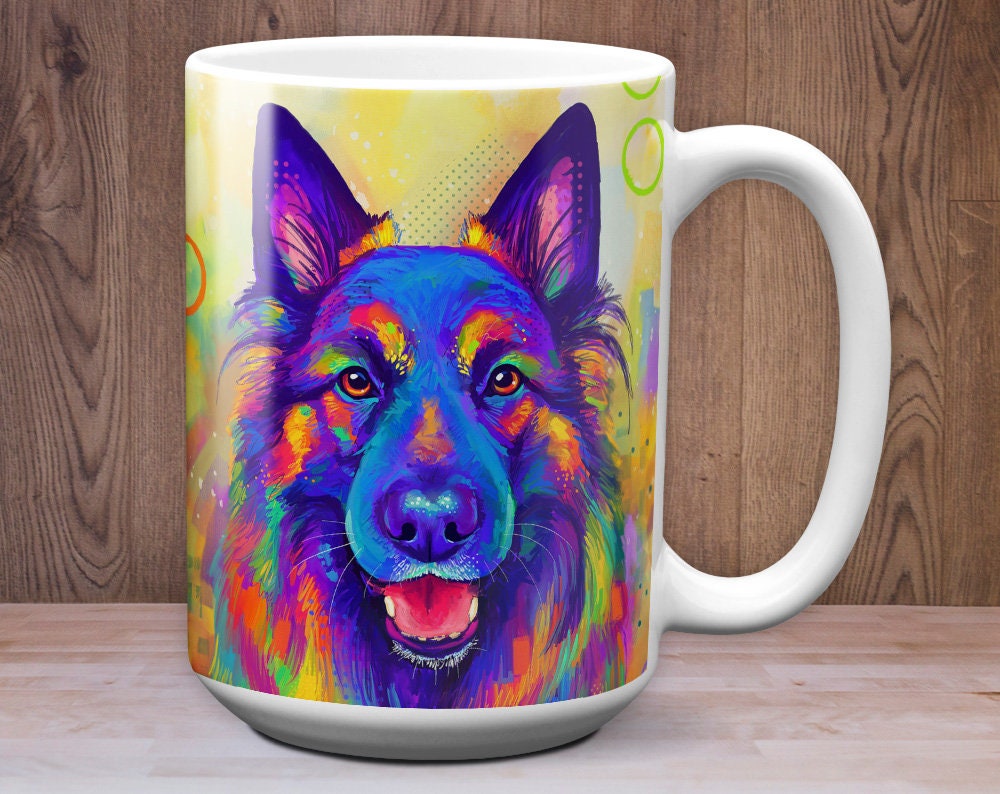 German Shepherd Mug Belgian Tervuren Dog Mug Coffee Mug | Etsy