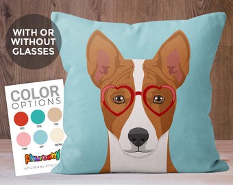 Basenji Pillow | Boyfriend Gift | Fiancé Gift | Dog Lover Gift | Stuffed Dog Pillow | Cute Gift For Her | Birthday Gift | Funny Dog Pillow