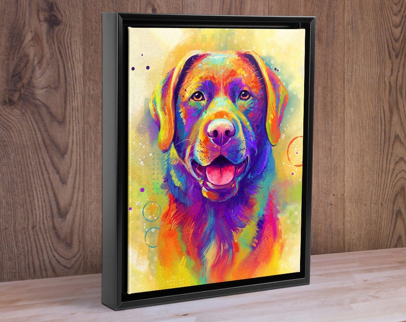 Labrador Retriever Canvas Lab Canvas Art Canvas Wall Art Etsy