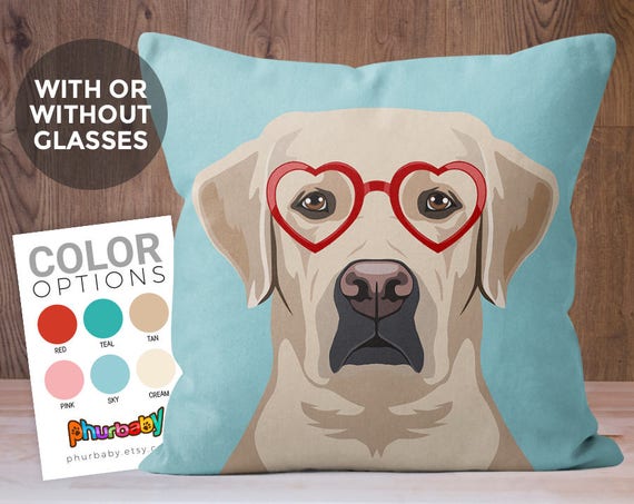 yellow lab pillow