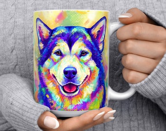 Alaskan Malamute Mug | Dog Mug | Coffee Mug | Coffee Cup | Ceramic Mug | Foodie Gift | Dog Lover Gift | Dog Mom Gift | Pet Loss Gifts