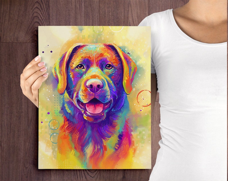 Labrador Retriever Canvas Lab Canvas Art Canvas Wall Art Etsy