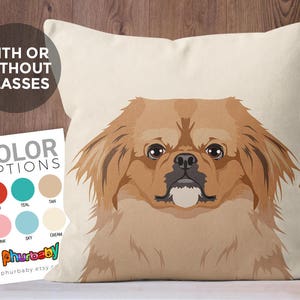 Pekingese Pillow Girlfriend Gift Pet Pillow Wife Gift Unique Throw Pillows Best Friend Gift Gift For Dog Owner Dog Gift image 3