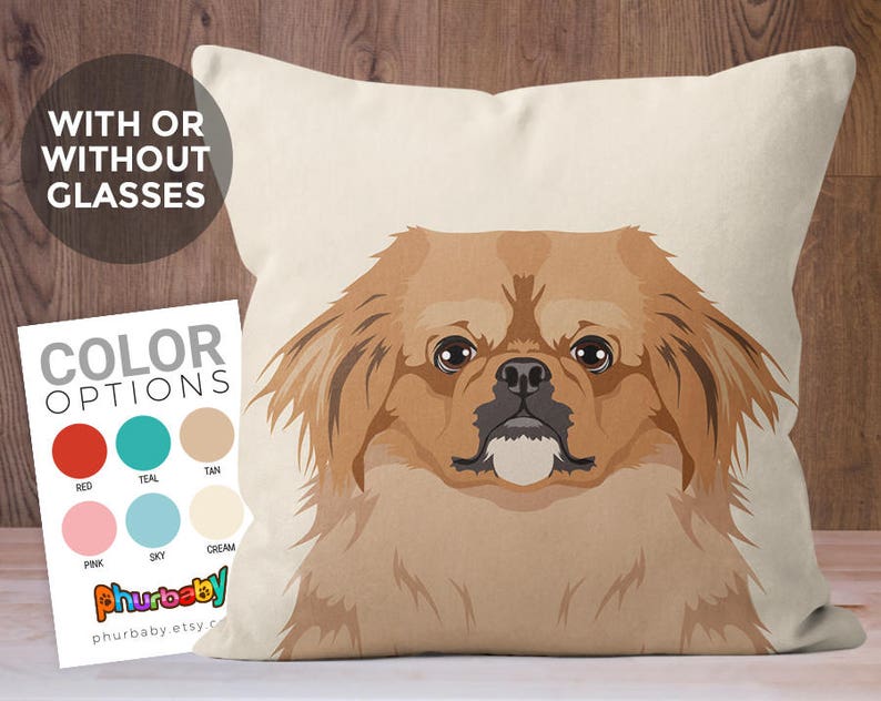 Pekingese Pillow Girlfriend Gift Pet Pillow Wife Gift Unique Throw Pillows Best Friend Gift Gift For Dog Owner Dog Gift image 3