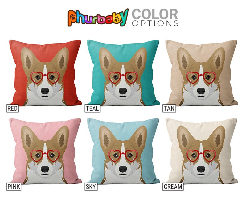 Corgi Pillow Fiance Gift Dog Lover Gift Stuffed Dog Pillow Housewarming Gift Unique Throw Pillow Dog Art Decorative Pillow image 2