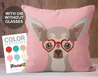 Chihuahua Pillow | Pet Pillow | Fiancé Gift | Dog Lover Gift | Stuffed Dog Pillow | Unique Throw Pillows | Gifts Under 30 | Best Friend Gift