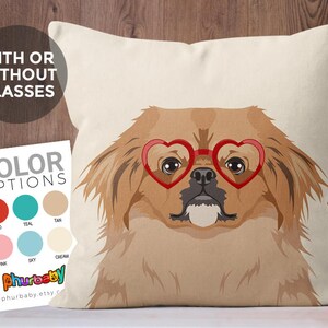 Pekingese Pillow Girlfriend Gift Pet Pillow Wife Gift Unique Throw Pillows Best Friend Gift Gift For Dog Owner Dog Gift image 1