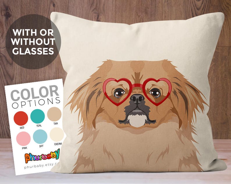 Pekingese Pillow Girlfriend Gift Pet Pillow Wife Gift Unique Throw Pillows Best Friend Gift Gift For Dog Owner Dog Gift image 1