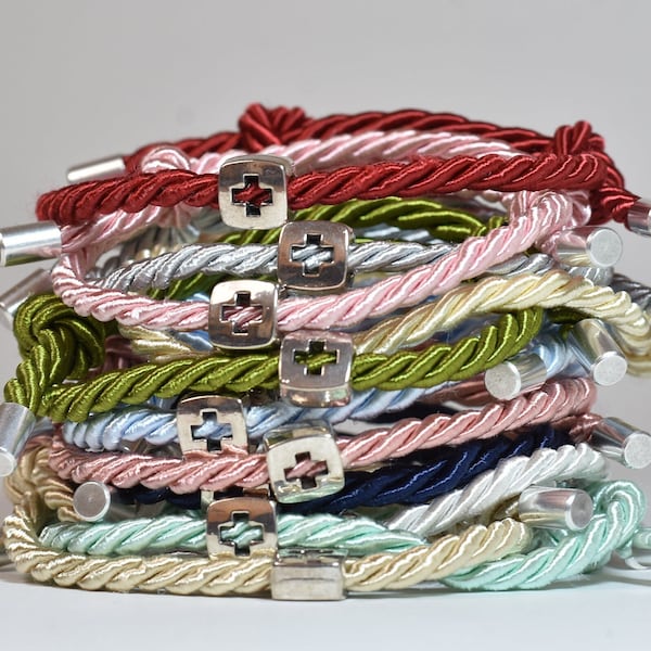 10 pcs Bracelets de faveurs de baptême personnalisés pour les invités, Martyrika,