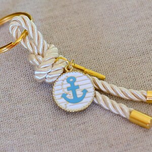 10 pcs, Nautical Baptism Party Favors for Guests with Anchor, Ivory