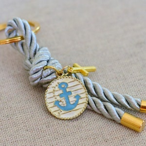 10 pcs, Nautical Baptism Party Favors for Guests with Anchor, Gray