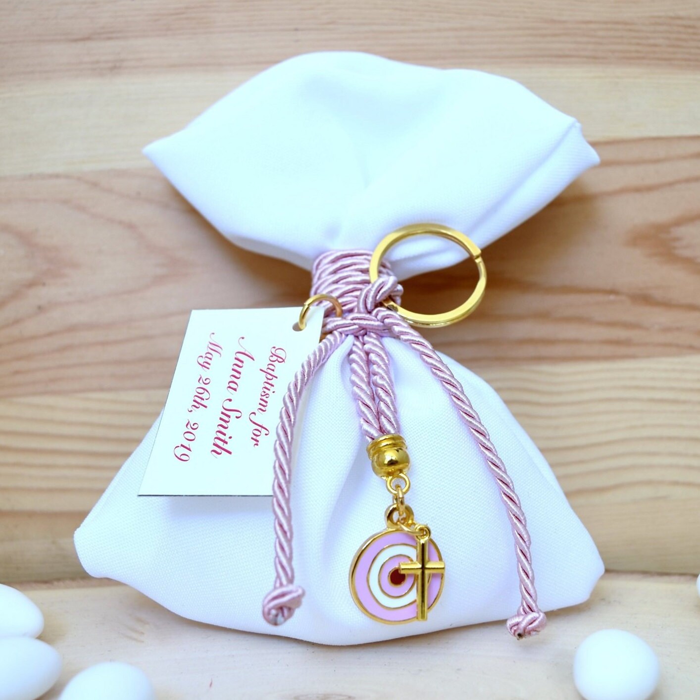 10 pcs Baptism Favor Bag Greek Baptism Favors Bomboniere Etsy