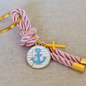 10 pcs, Nautical Baptism Party Favors for Guests with Anchor, Pink