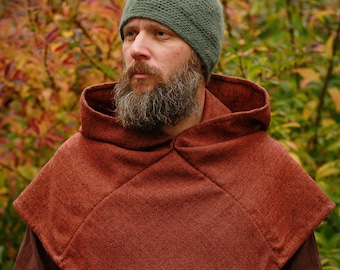 Viking woolen hood