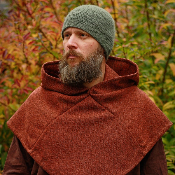 Viking woolen hood