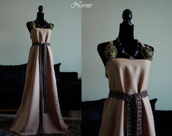 新品未使用woollinen tweed butchers aprondress 10-11th c. Wool Apron Dress - Revival Clothing Company