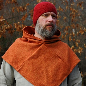 Viking woolen hood