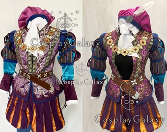 Dandelion Cosplay Costume - The Witcher 3 / Geralt of Rivia / Witcher Medieval ,  Bard Cosplay Dandelion