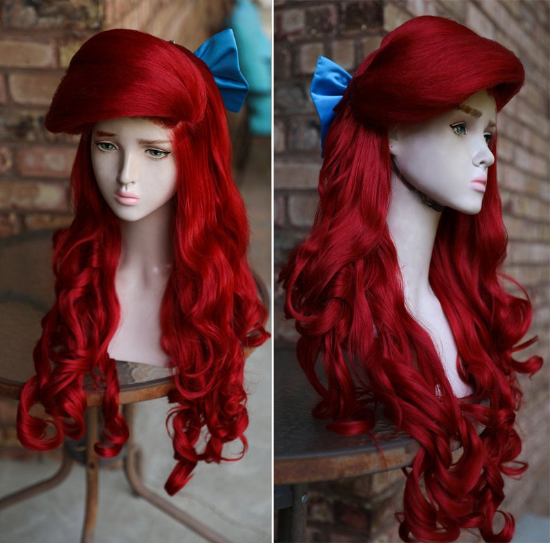 New Ariel Style Wig Red / Inspired The Little Mermaid / Disney Etsy