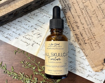 Fresh Small Skullcap Tincture | Stress, Nerves, and Ache Support