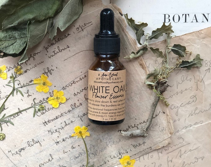 White Oak Flower Essence for the Overworked & Burdened Caretakers