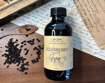 Elderberry + Ginger Syrup | Homegrown and Homemade