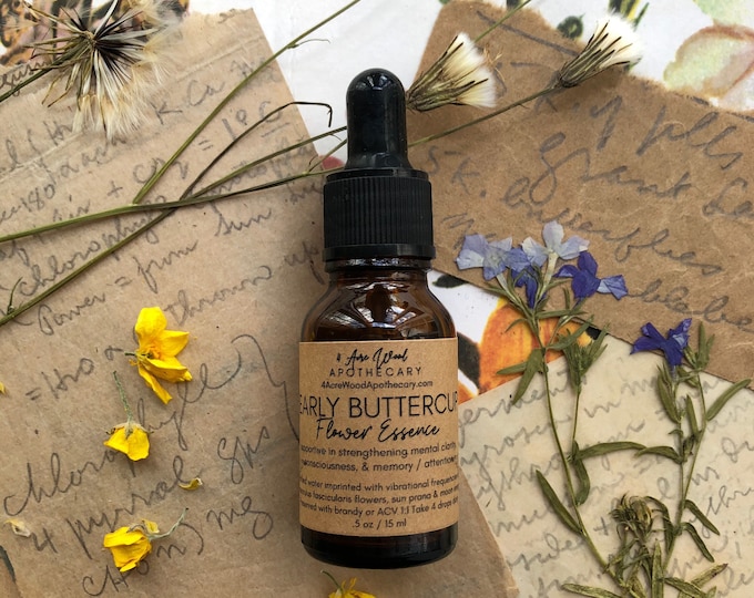 Early Buttercup Flower Essence | Mental Clarity | Memory | Attention