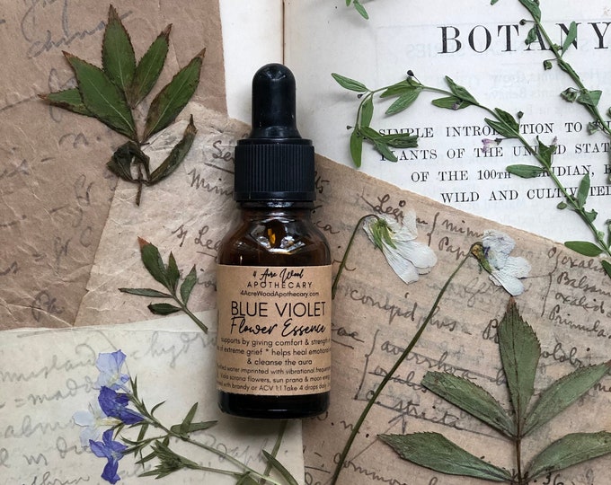 Blue Violet Flower Essence | Melancholy | Grief | Crown Chakra