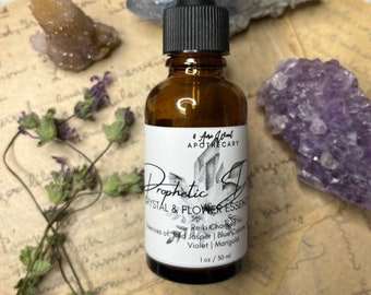 Prophetic Dreams Flower & Crystal Essence Blend | Gem Elixir Blend | Reiki Infused | Visions | Lucid Dreams