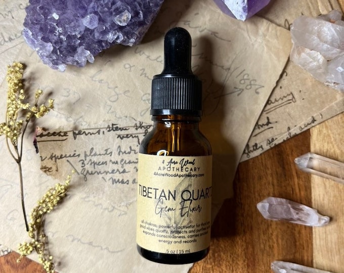 Tibetan Quartz Gem Elixir | Good Vibes & Feel Good | Crystal Essence