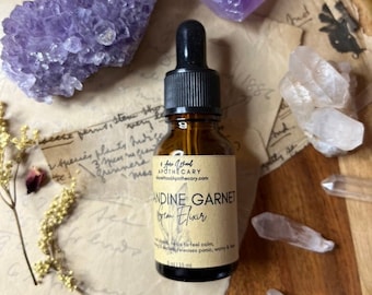 Almandine Garnet Gem Elixir | Crystal Essence | Heart and Root Chakra | Calming | Transition