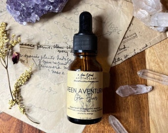 Green Aventurine Gem Elixir | Crystal Essence | Calming | Luck | Study Support | Heart Chakra