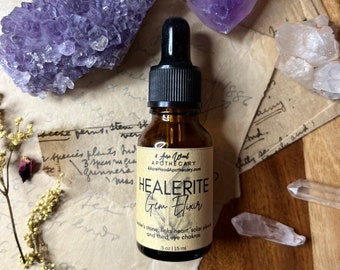 Healerite Lime Green Serpentine Gem Elixir | Crystal Essence | Energy Workers | Nature Spirits