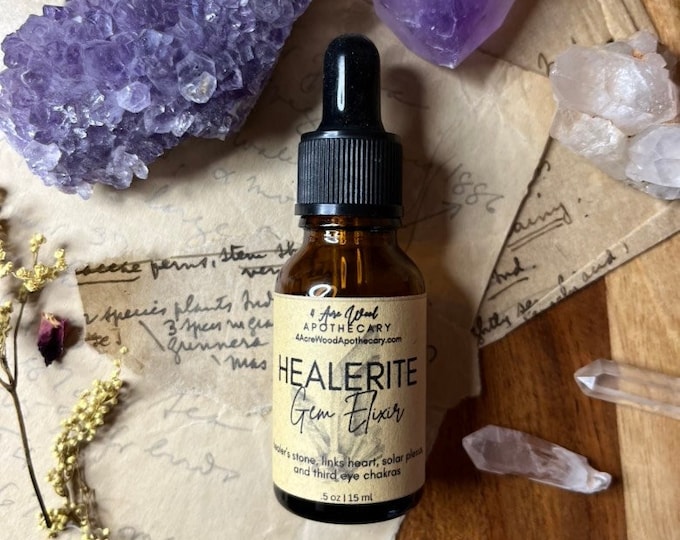 Healerite Lime Green Serpentine Gem Elixir | Crystal Essence | Energy Workers | Nature Spirits