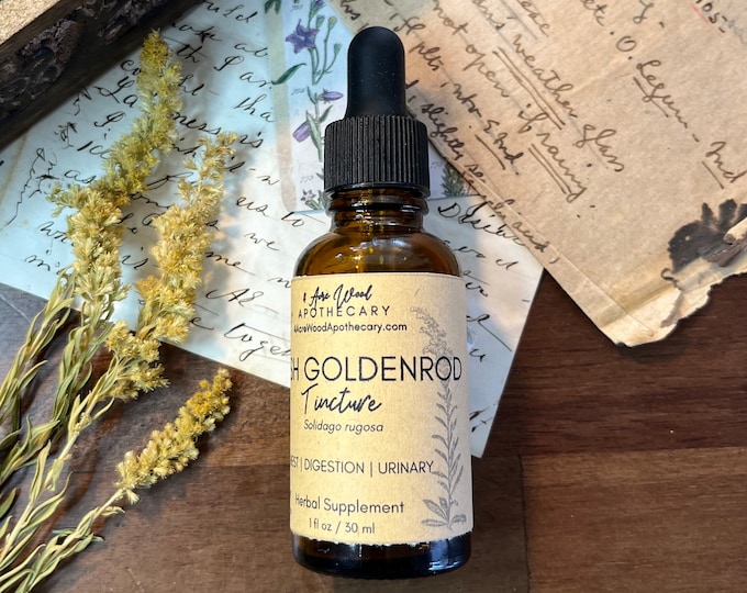 Fall Wildcrafted Goldenrod Tincture 1 oz