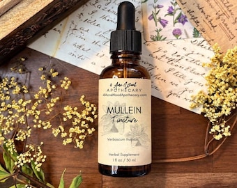 Fresh Mullein Tincture | Breath Support  1 oz