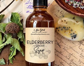 Cozy Elderberry + Ginger Syrup | Homegrown and Homemade
