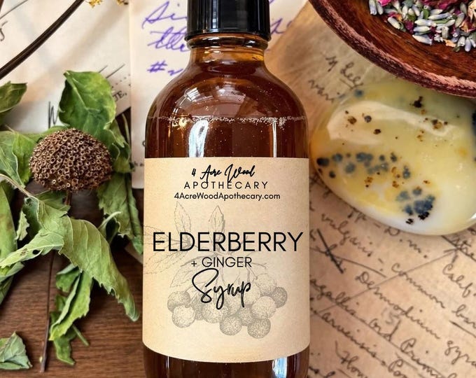 Cozy Elderberry + Ginger Syrup | Homegrown and Homemade