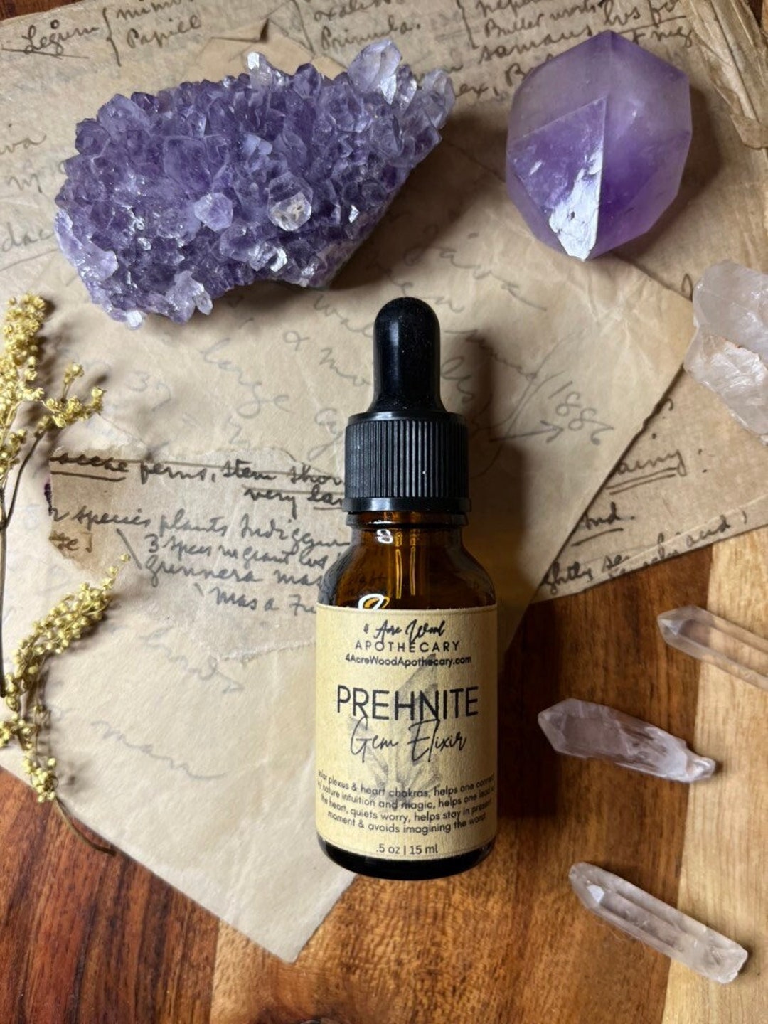 Prehnite Gem Elixir | Solar Plexus & Heart Chakra | Nature | Crystal ...