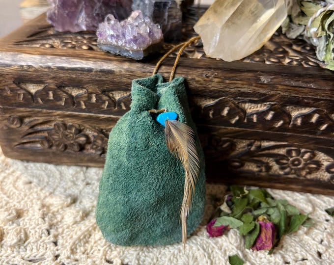 Money Abundance Success Reiki Herbal Charm Bag | Mojo Bag