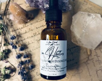 Energy Worker's Flower & Crystal Essence Blend | Gem Elixir Blend | Reiki Infused | Hands on Healing | Lightworker